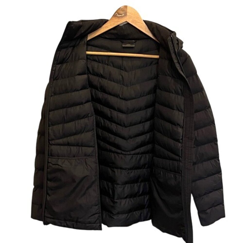 32 Degrees Women's Classic Black Puffer Jacket Hooded Size L - Picture 5 of 9